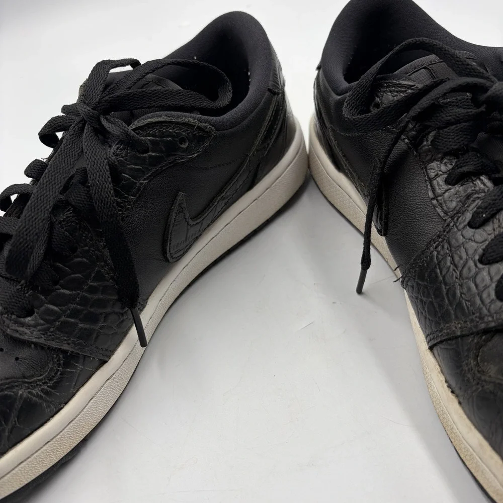 Air Jordan 1 Golf Low Black Croc Mens 9.5 - Spikeless Shoes Sneakers DD9315-003